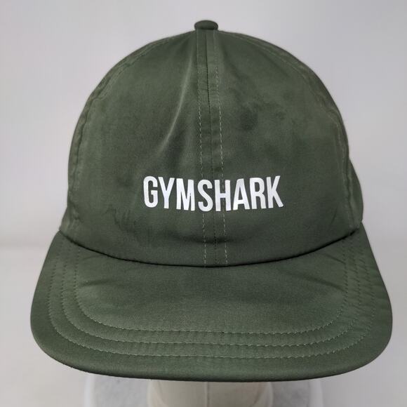 Gymshark Slideback Hat Green One Size Adjustable 6 Panel Polyester Blend - Picture 2 of 8